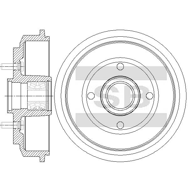 Передний тормозной диск SANGSIN SD7109
