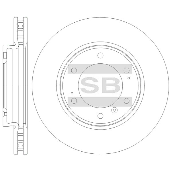 Задний тормозной диск SANGSIN SD7140