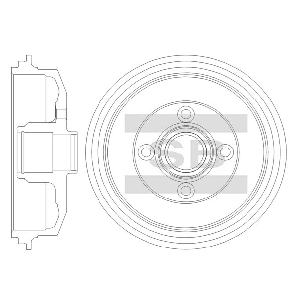 Передний тормозной диск SANGSIN SD7806
