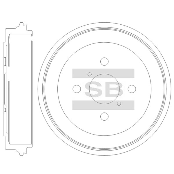 Передний тормозной диск SANGSIN SD7808