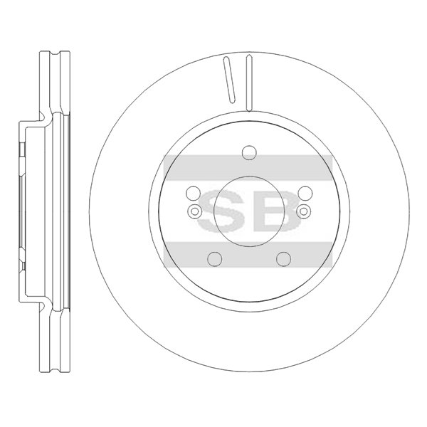Передний тормозной диск SANGSIN SD8028