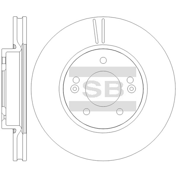 Передний тормозной диск SANGSIN SD8110