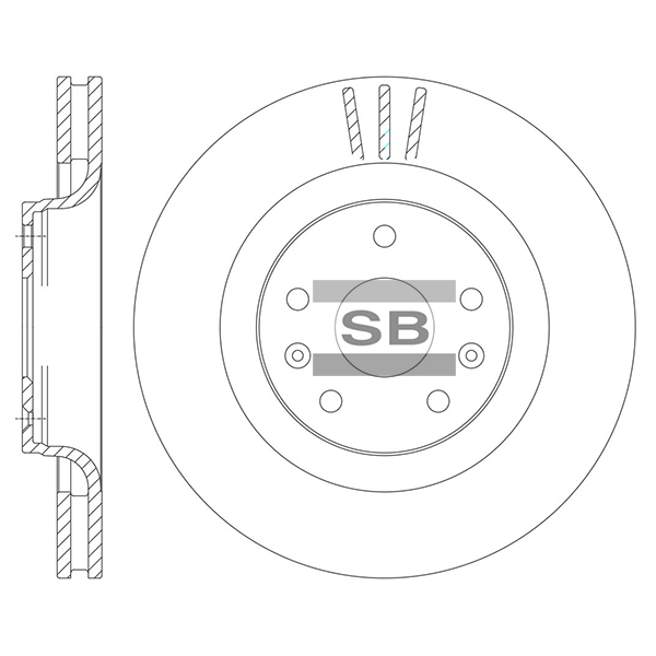 Передний тормозной диск SANGSIN SD8111