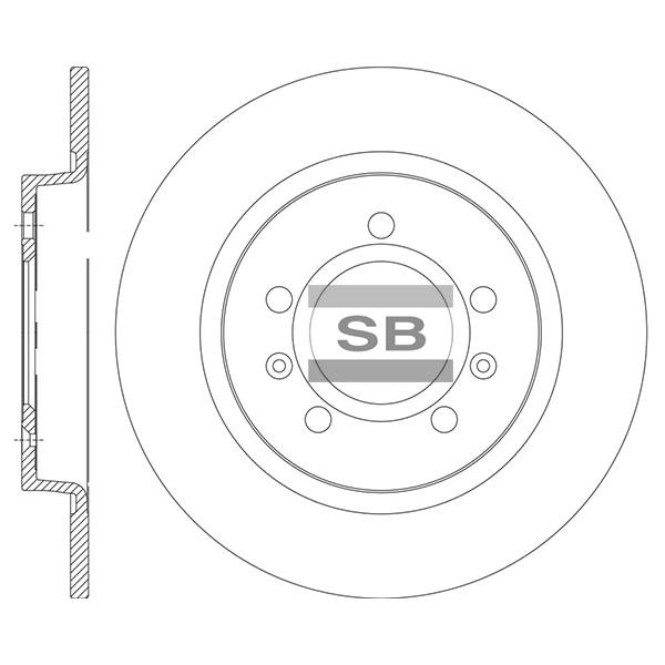 Передний тормозной диск SANGSIN SD8113