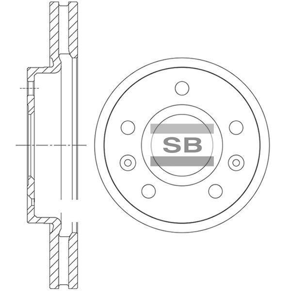 Передний тормозной диск SANGSIN SD8115