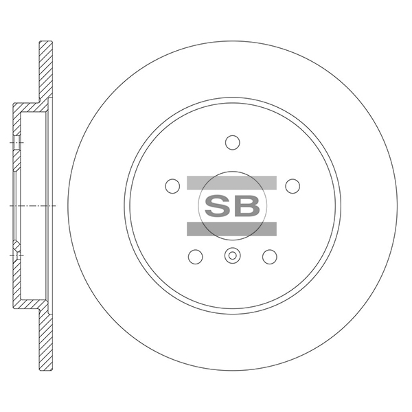 Передний тормозной диск SANGSIN SD8116
