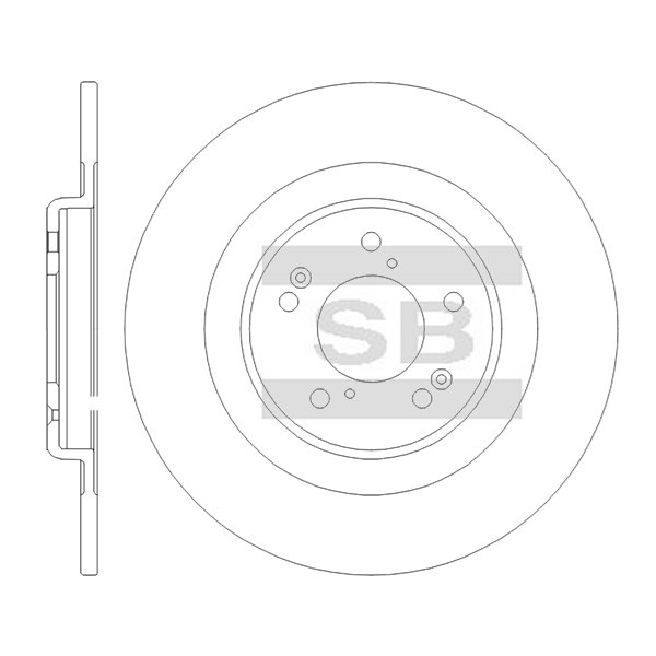 Передний тормозной диск SANGSIN SD8120