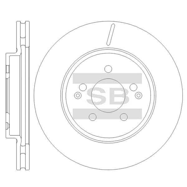 Передний тормозной диск SANGSIN SD8403