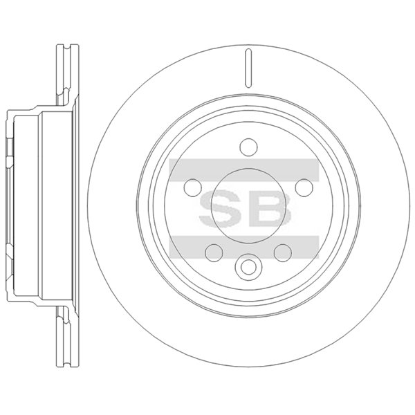 Передний тормозной диск SANGSIN SD8407