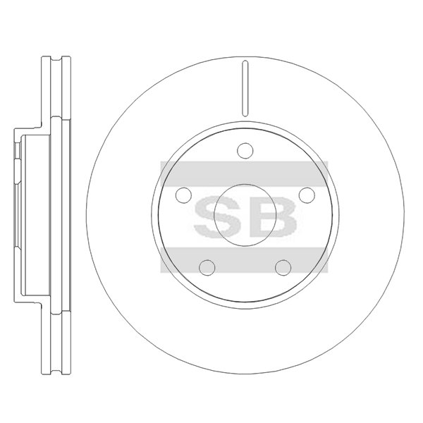 Передний тормозной диск SANGSIN SD8454