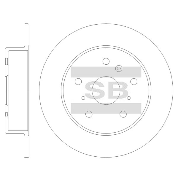 Передний тормозной диск SANGSIN SD8455