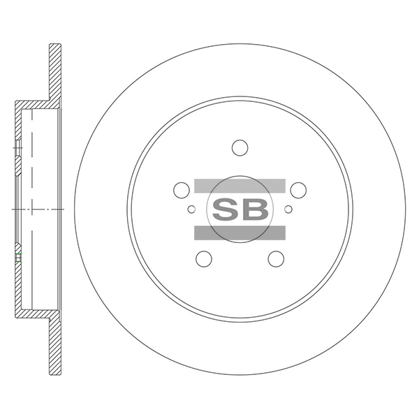 Задний тормозной диск SANGSIN SD8460