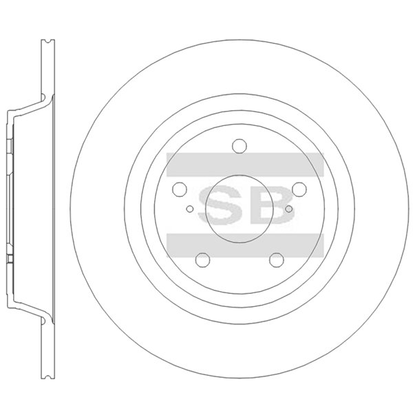 Передний тормозной диск SANGSIN SD8462