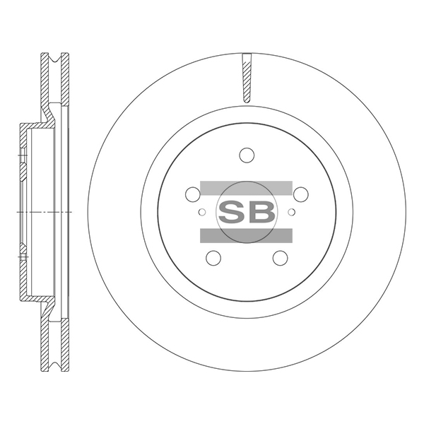 Передний тормозной диск SANGSIN SD8463
