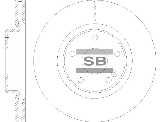 Передний тормозной диск SANGSIN SD8464
