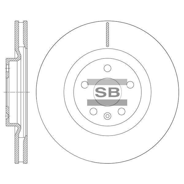 Передний тормозной диск SANGSIN SD8466