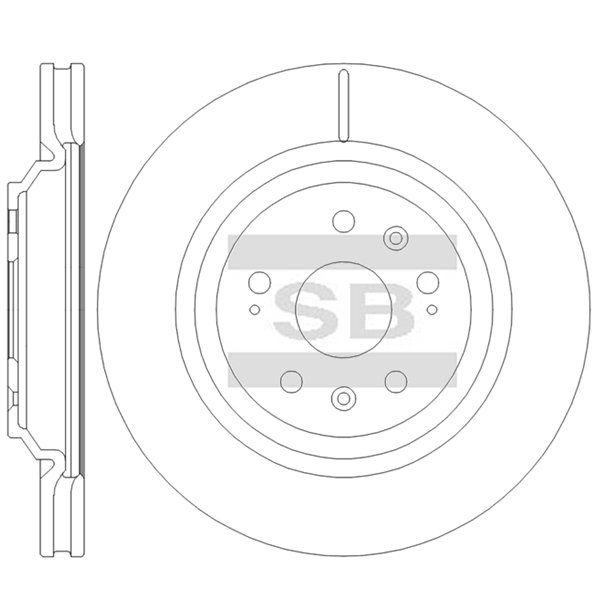 Передний тормозной диск SANGSIN SD8467
