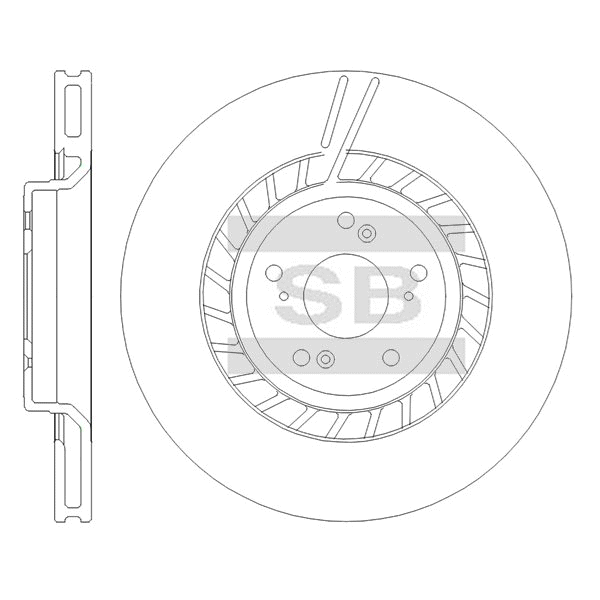 Передний тормозной диск SANGSIN SD8518