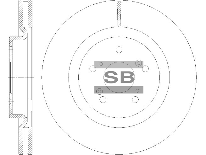 Передний тормозной диск SANGSIN SD8520