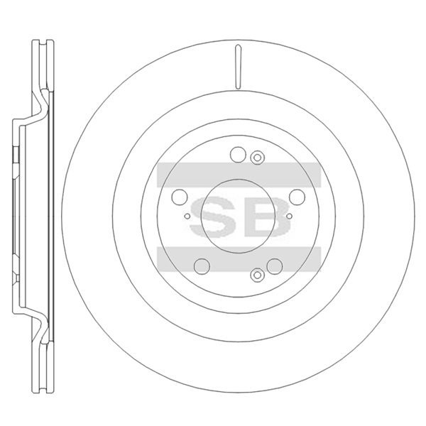 Передний тормозной диск SANGSIN SD8521