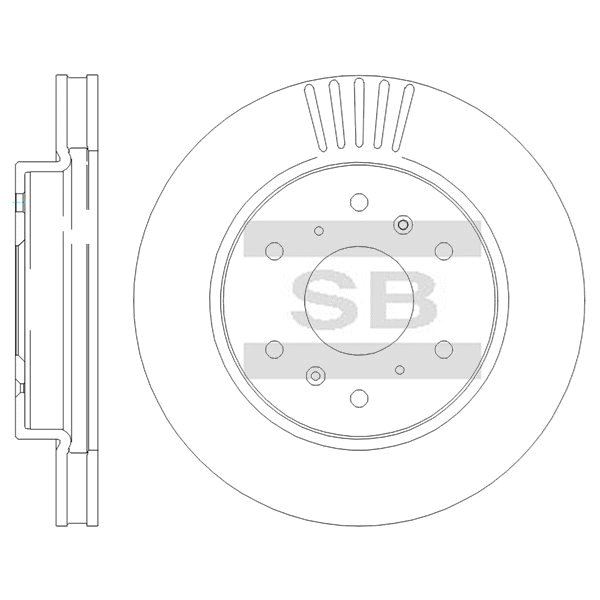 Задний тормозной диск SANGSIN SD8530