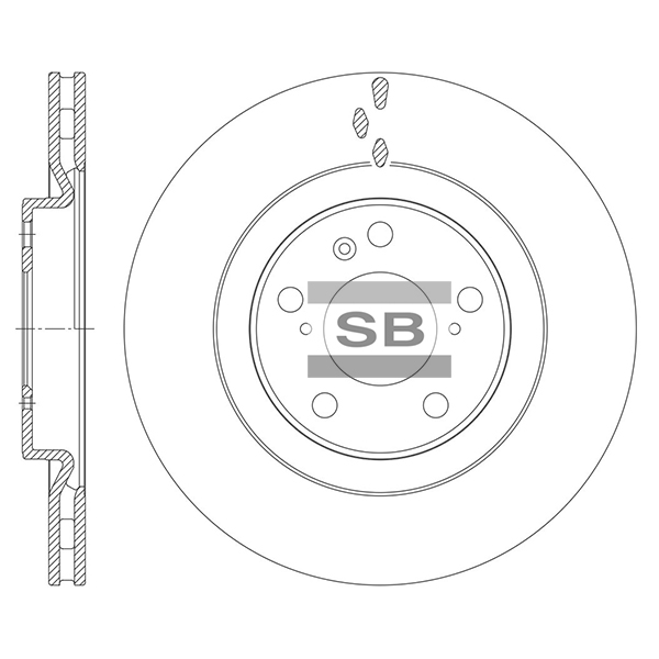 Передний тормозной диск SANGSIN SD8534