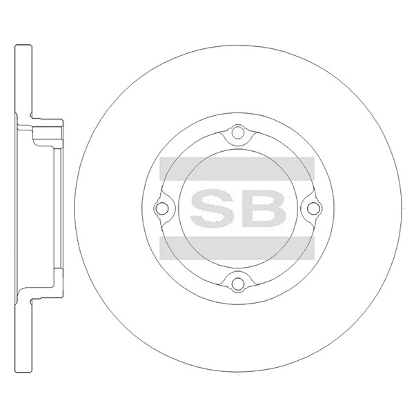 Передний тормозной диск SANGSIN SD8605