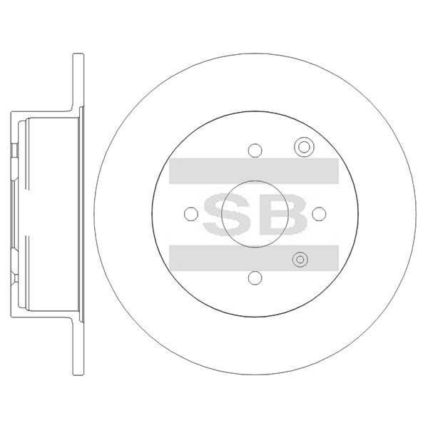 Передний тормозной диск SANGSIN SD8613
