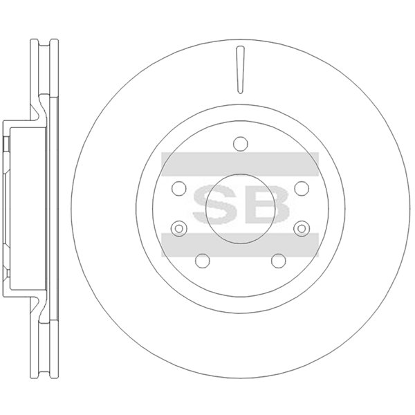 Передний тормозной диск SANGSIN SD8614