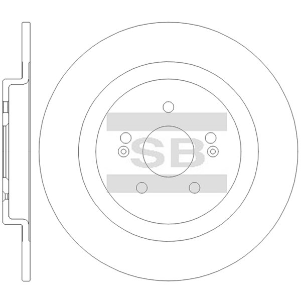 Задний тормозной диск SANGSIN SD8618