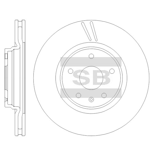 Передний тормозной диск SANGSIN SD8731
