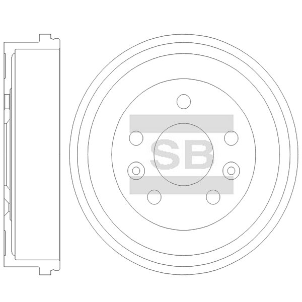 Передний тормозной диск SANGSIN SD8748
