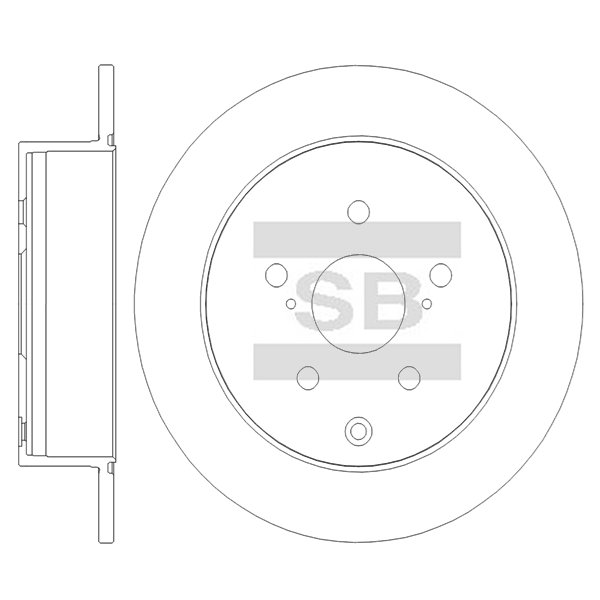 Передний тормозной диск SANGSIN SD8749