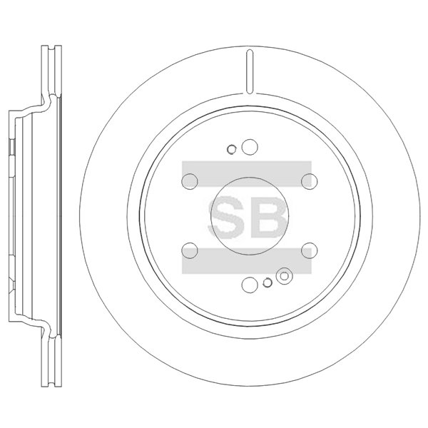 Передний тормозной диск SANGSIN SD8750