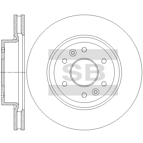 Передний тормозной диск SANGSIN SD8768