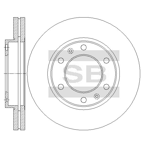 Передний тормозной диск SANGSIN SD8771