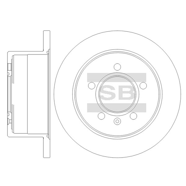 Передний тормозной диск SANGSIN SD8773