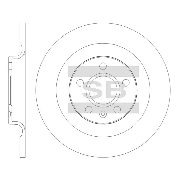 Задний тормозной диск SANGSIN SD8774