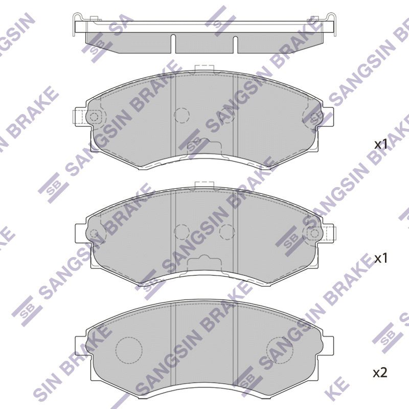 Передние тормозные колодки Sangsin SP1048