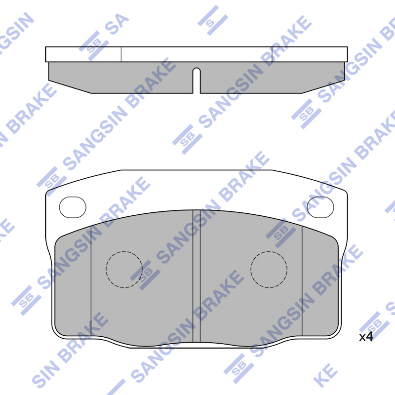 Передние тормозные колодки Sangsin SP1055