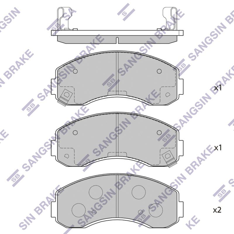 Передние тормозные колодки Sangsin SP1056