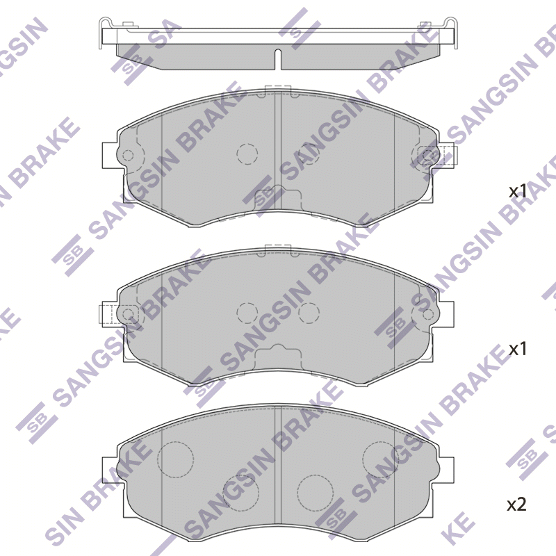 Передние тормозные колодки Sangsin SP1065