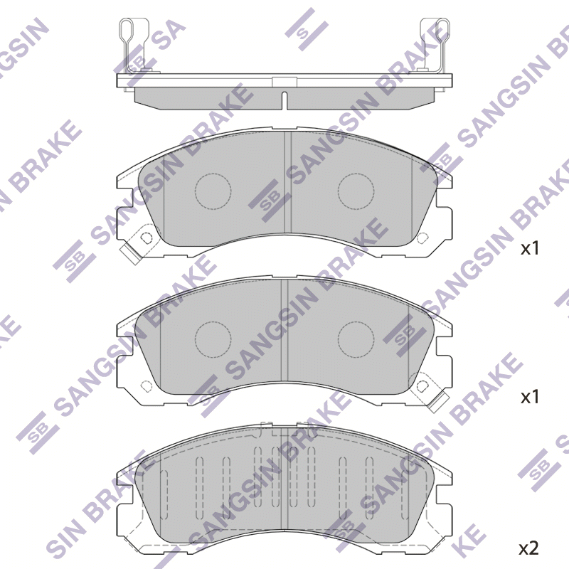 Передние тормозные колодки Sangsin SP1068