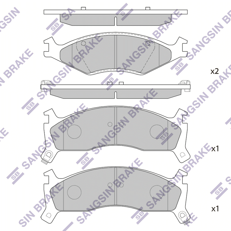 Передние тормозные колодки Sangsin SP1070