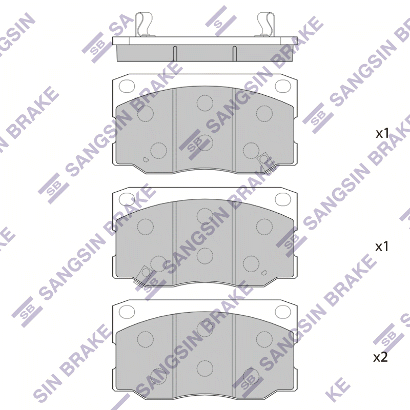 Передние тормозные колодки Sangsin SP1080