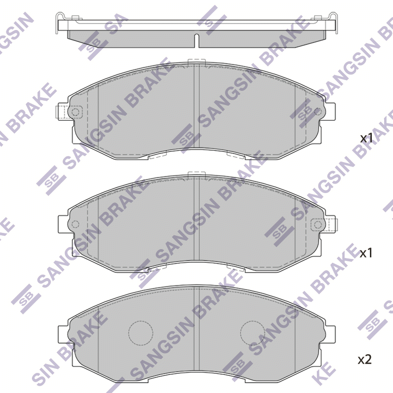 Передние тормозные колодки Sangsin SP1083