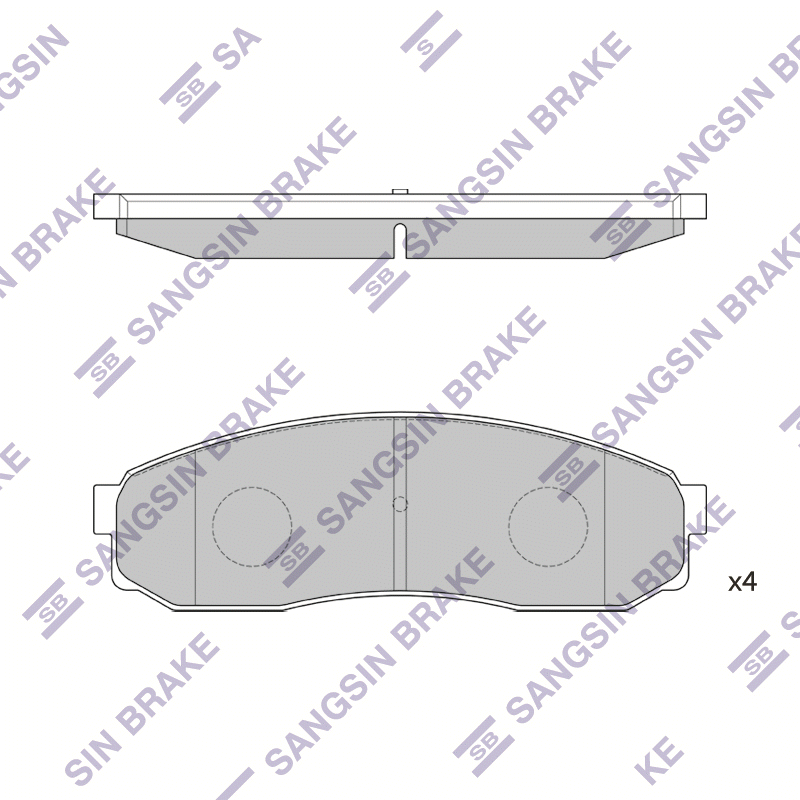 Передние тормозные колодки Sangsin SP1084