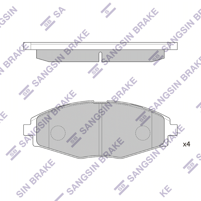 Передние тормозные колодки Sangsin SP1086