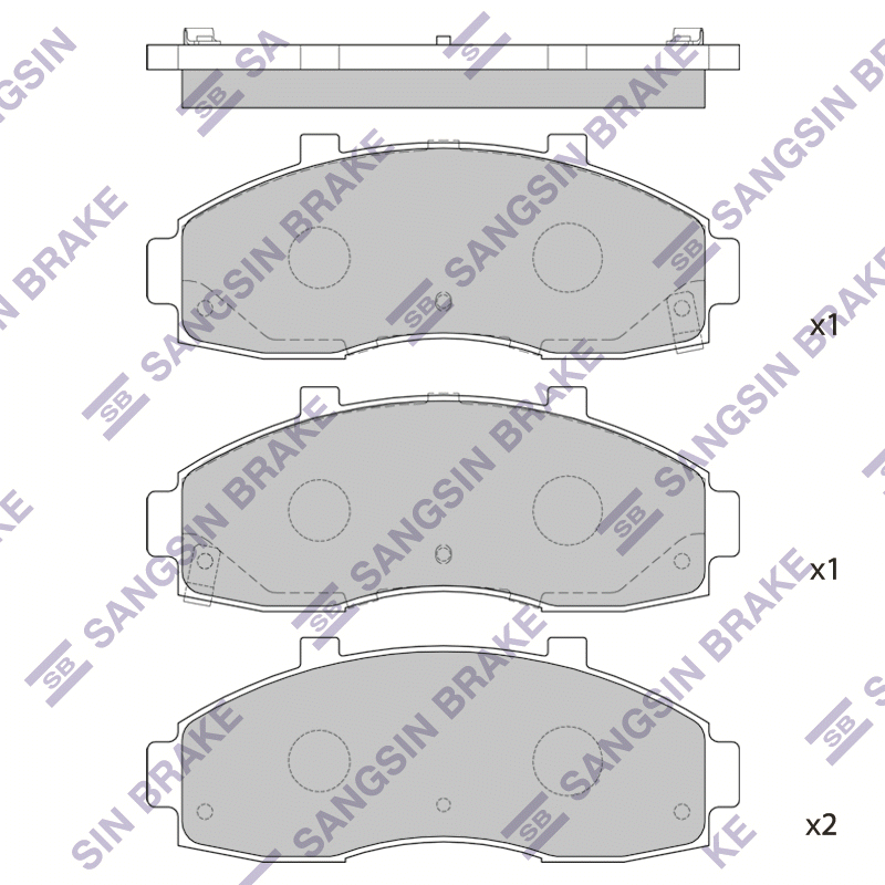 Передние тормозные колодки Sangsin SP1091