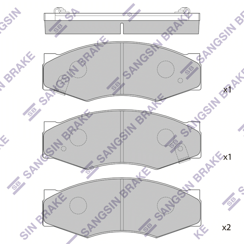 Передние тормозные колодки Sangsin SP1095